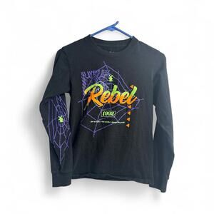 Dutch Bros Rebel Black Long Sleeve Graphic T-Shirt